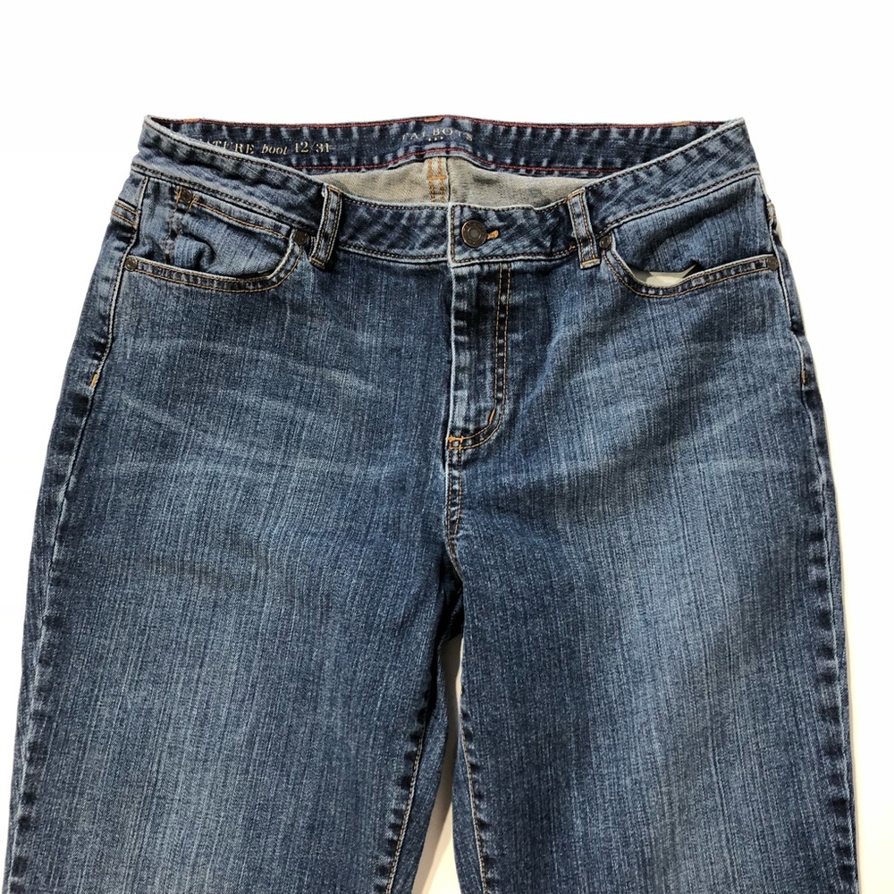 Talbots Outlet Mid Rise Signature Boot Cut Jeans - Picture 3 of 8